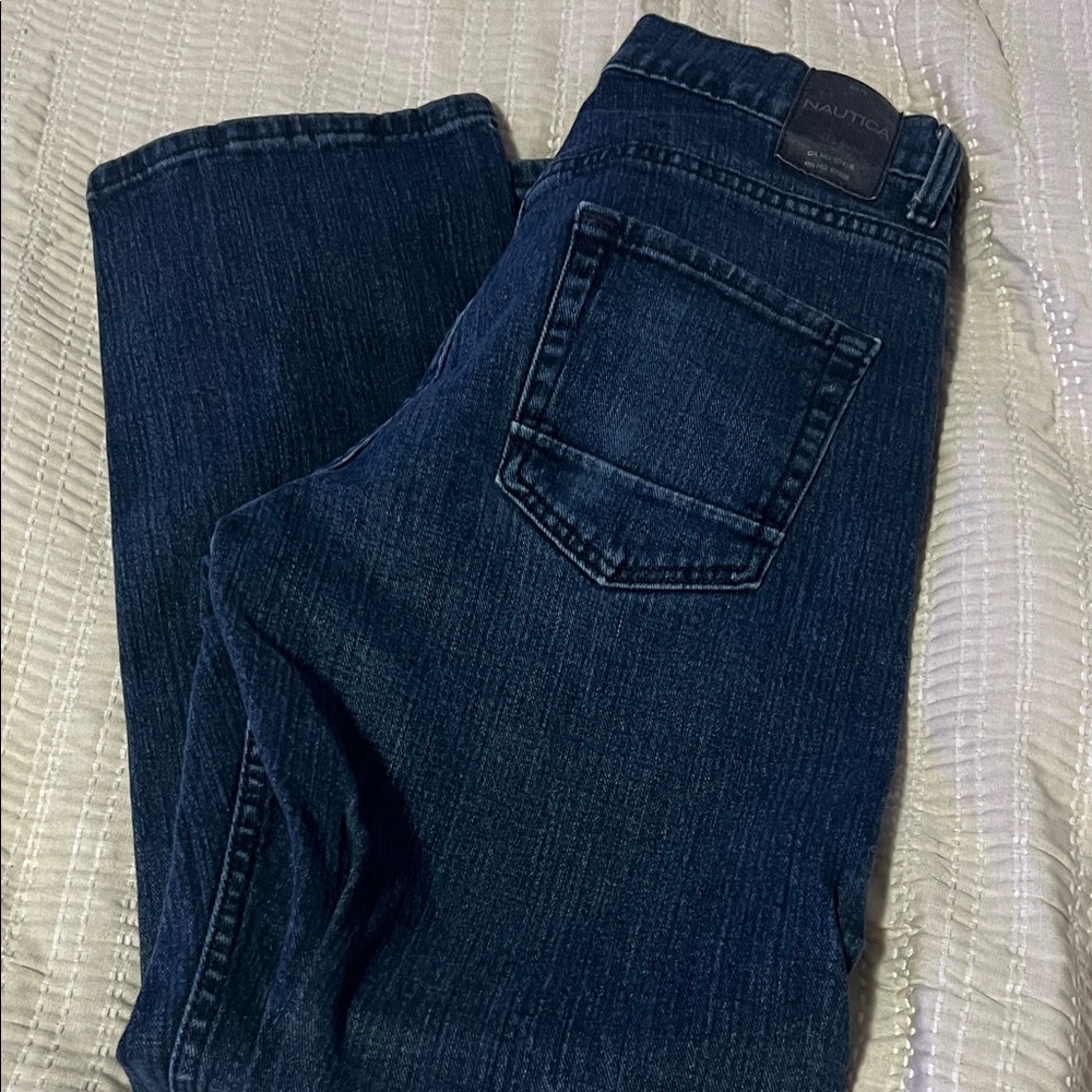 Nautica Men's Deep Indigo Straight Jeans
